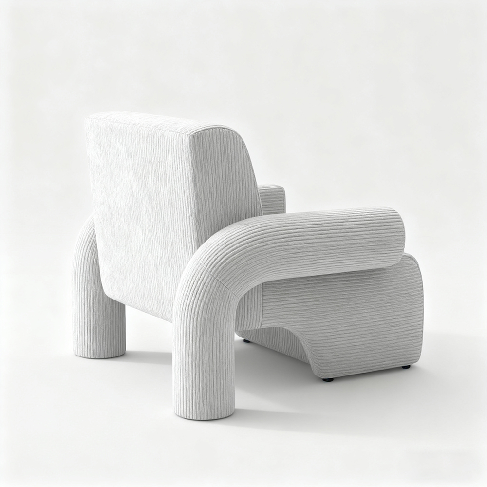 Einzelsofa aus Wollstoff