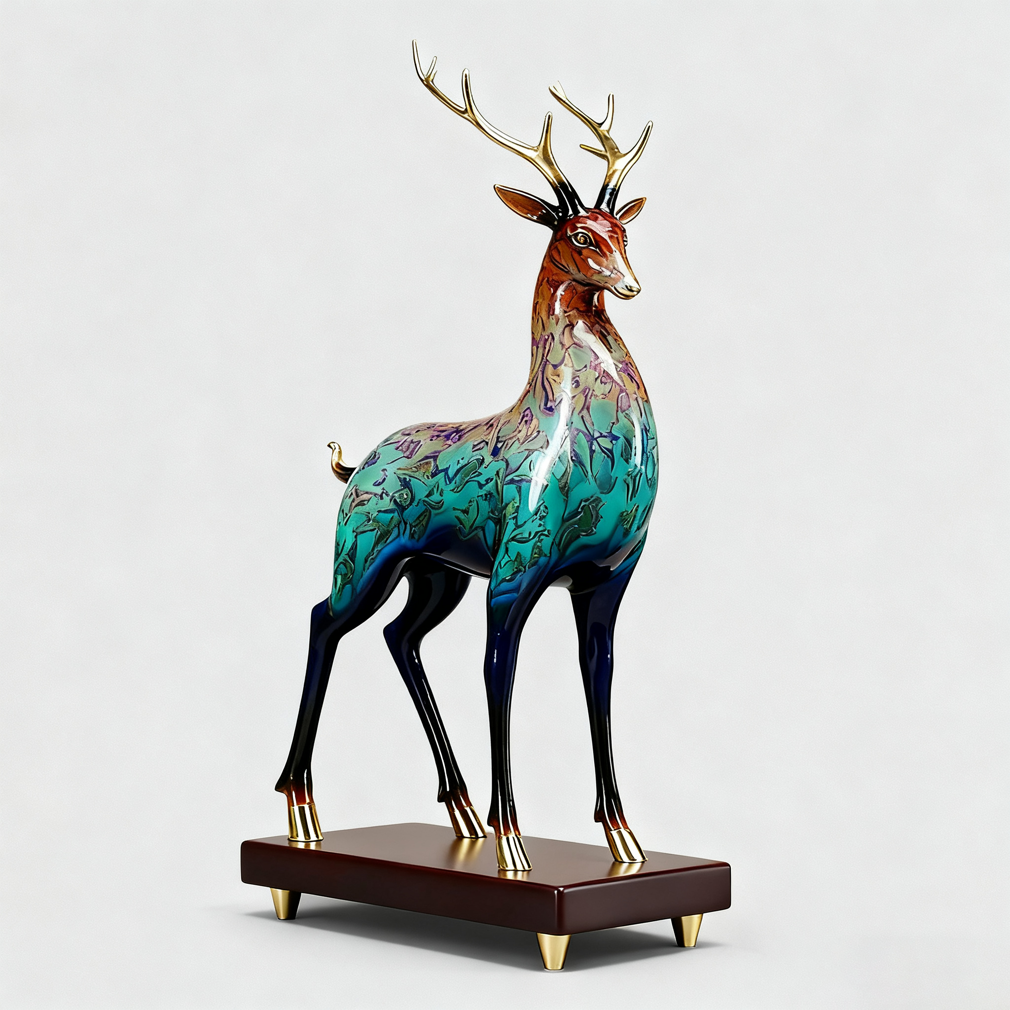 Bunte Hirschkunst-Ornamente