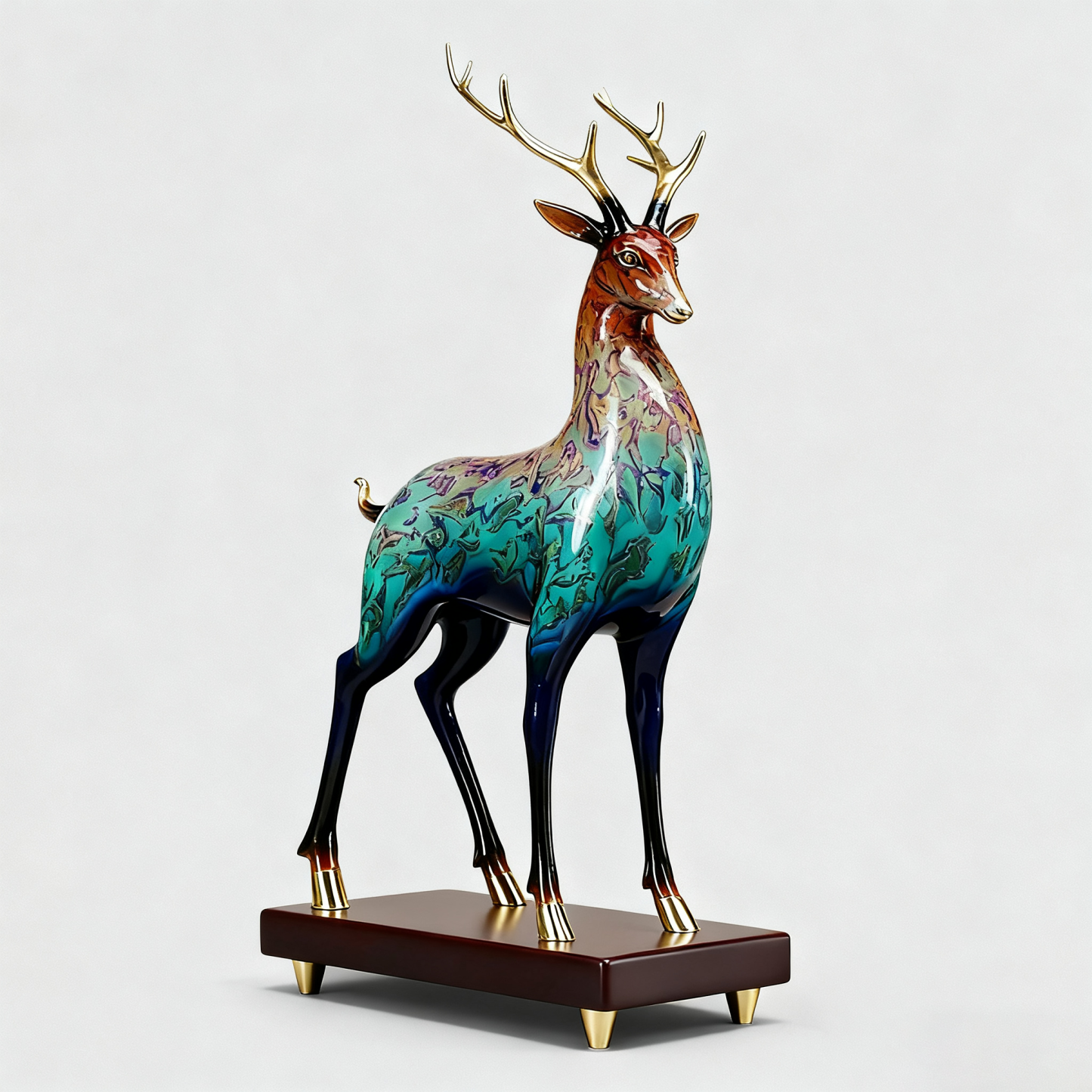 Bunte Hirschkunst-Ornamente