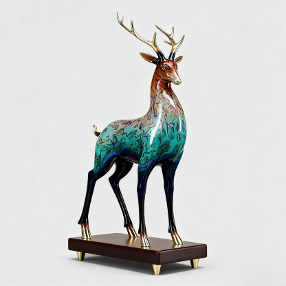 Bunte Hirschkunst-Ornamente