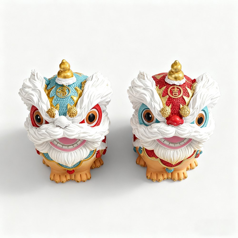 L&ouml;wenornamente als Gl&uuml;cksbringer Deko