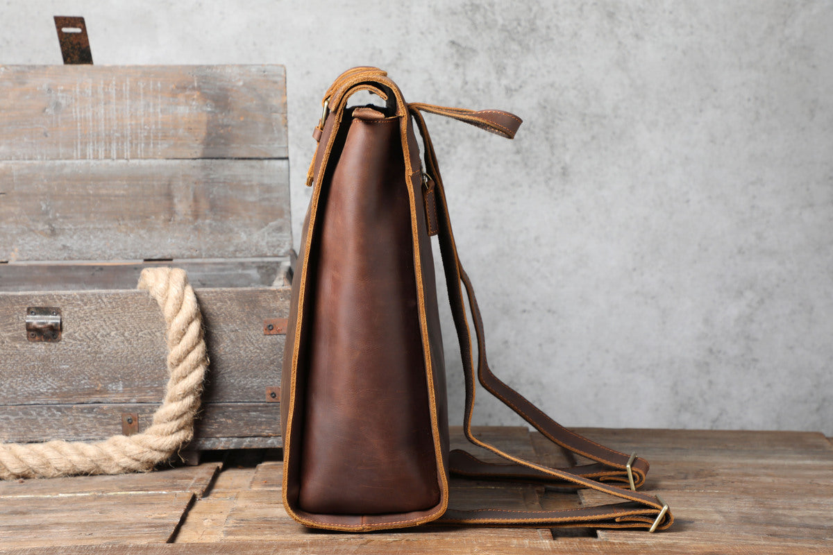 awesome mens leather backpack