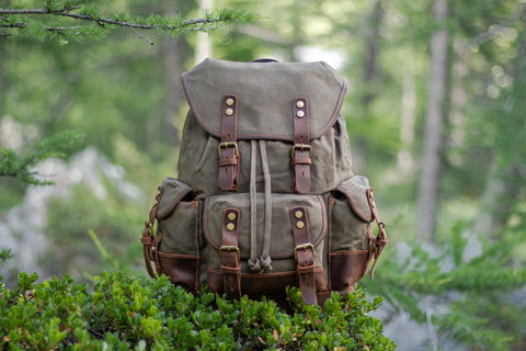 sac à dos de randonnée en toile cirée pour hommes et femmes avec rembourrage intérieur