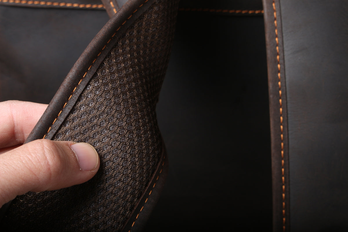 sac de voyage en cuir véritable