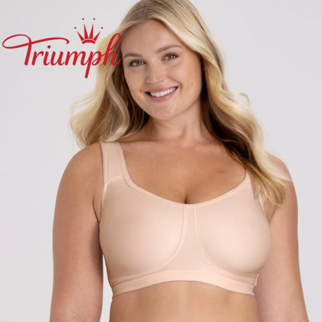 Triumph - 4 части Удобен, мек сутиен от чист памук, нежен към кожата
