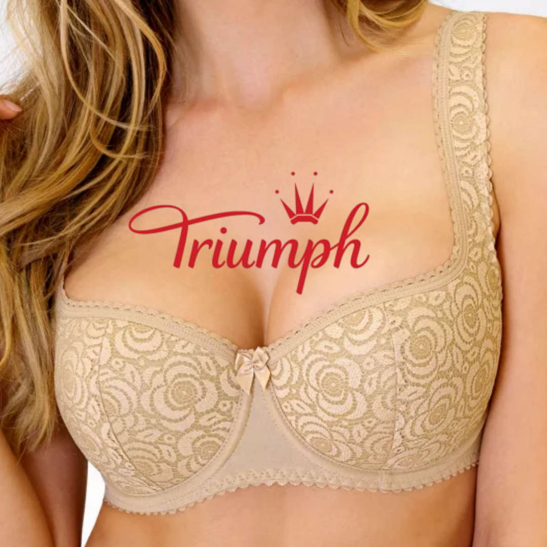 Triumph®🌹(4 броя)Романтичен дантелен сутиен с полу-чашка