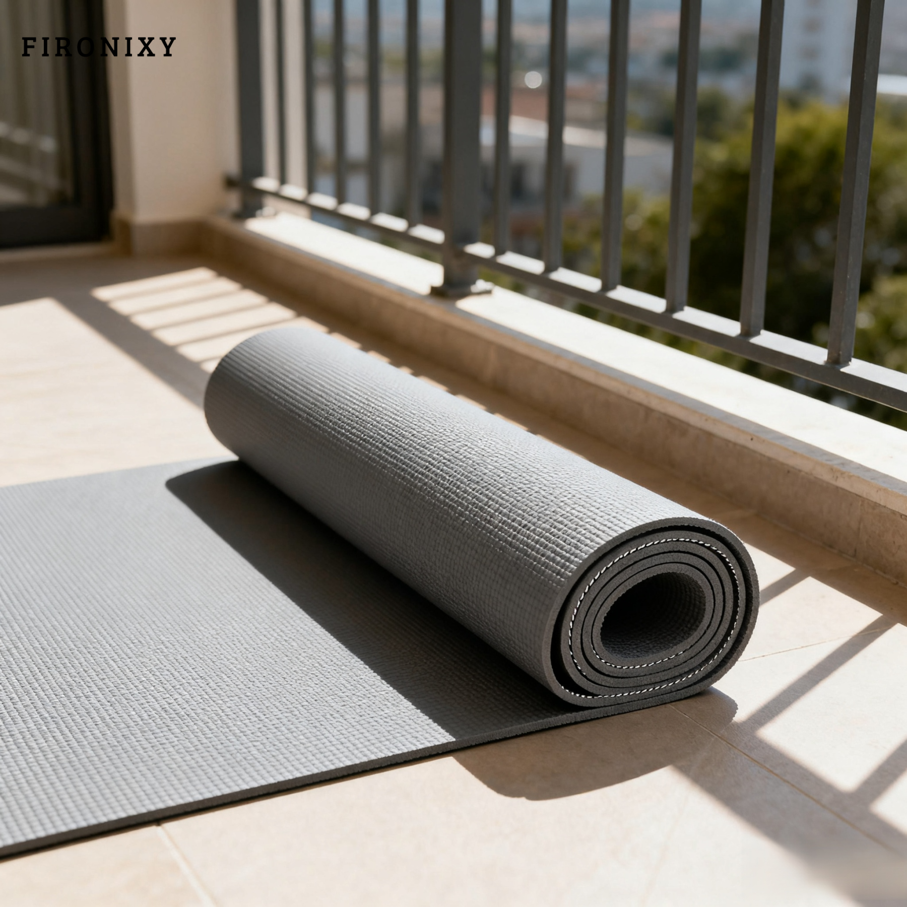 Rutschfeste Yogamatte für Zuhause, Fitnessmatte (2er-Pack)