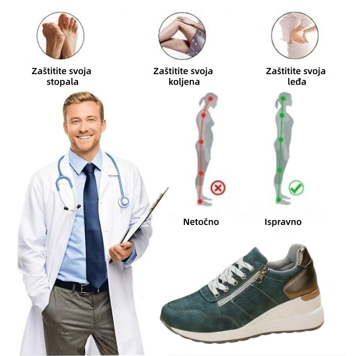 [🔥Danas pola cijene - Ne propustite] Ergonomski dizajnirane ortopedske cipele - dizajn za potporu svoda stopala 👞 Lako se riješite bolova u stopalima