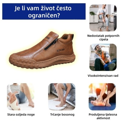 🐂 Ručno šivane talijanske kožne ortopedske cipele s potporom svoda ✅ Mekane i udobne, pružaju trenutnu udobnost.