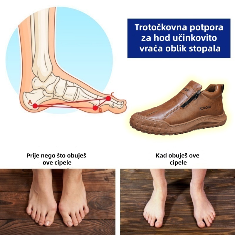 🐂 Ručno šivane talijanske kožne ortopedske cipele s potporom svoda ✅ Mekane i udobne, pružaju trenutnu udobnost.