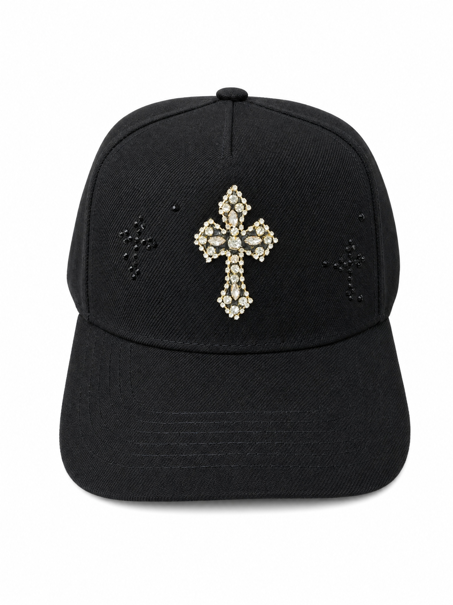 Y2K Rhinestone Cross Hat