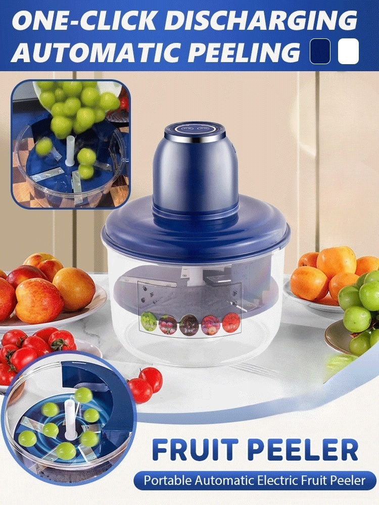 Portable automatic fruit peeler
