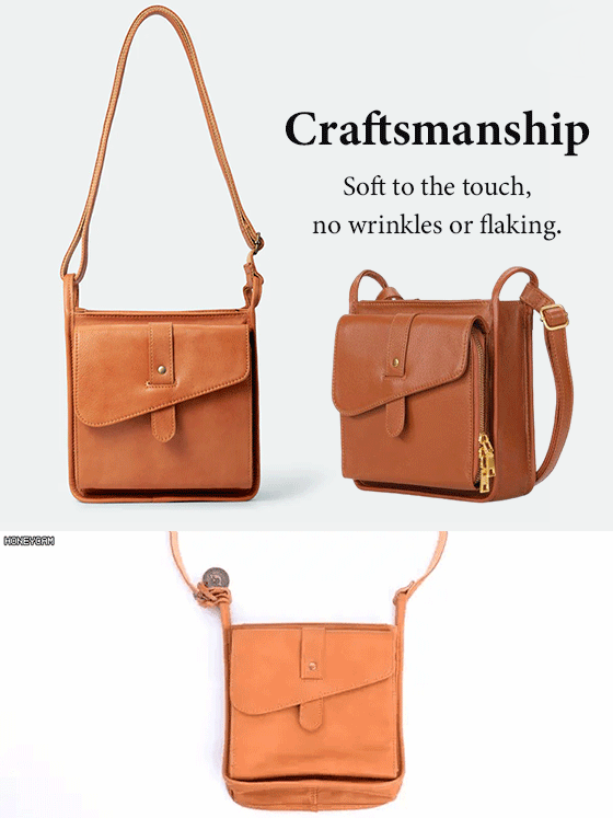 Large-capacity anti-theft crossbody bag