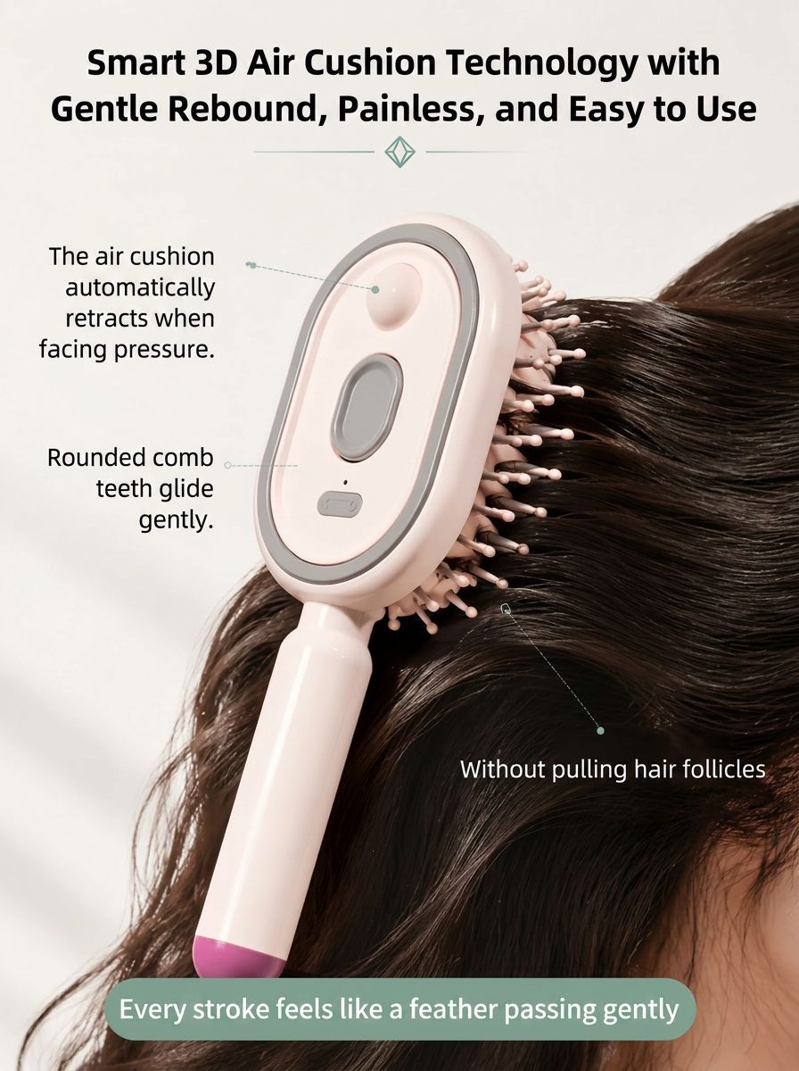Luxury Steam Hair Comb💯 | Professional-Grade Hair Care | Hair Maintenance While Combing