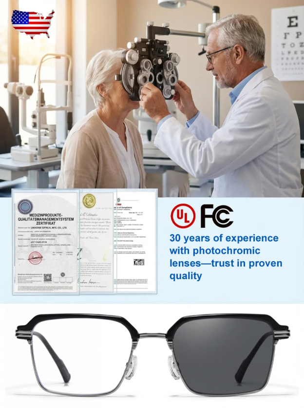 2026 Smart Auto-Zoom Glasses: 5g Titanium | DIMS Tech Slows Aging 69% | Specialist Recommended
