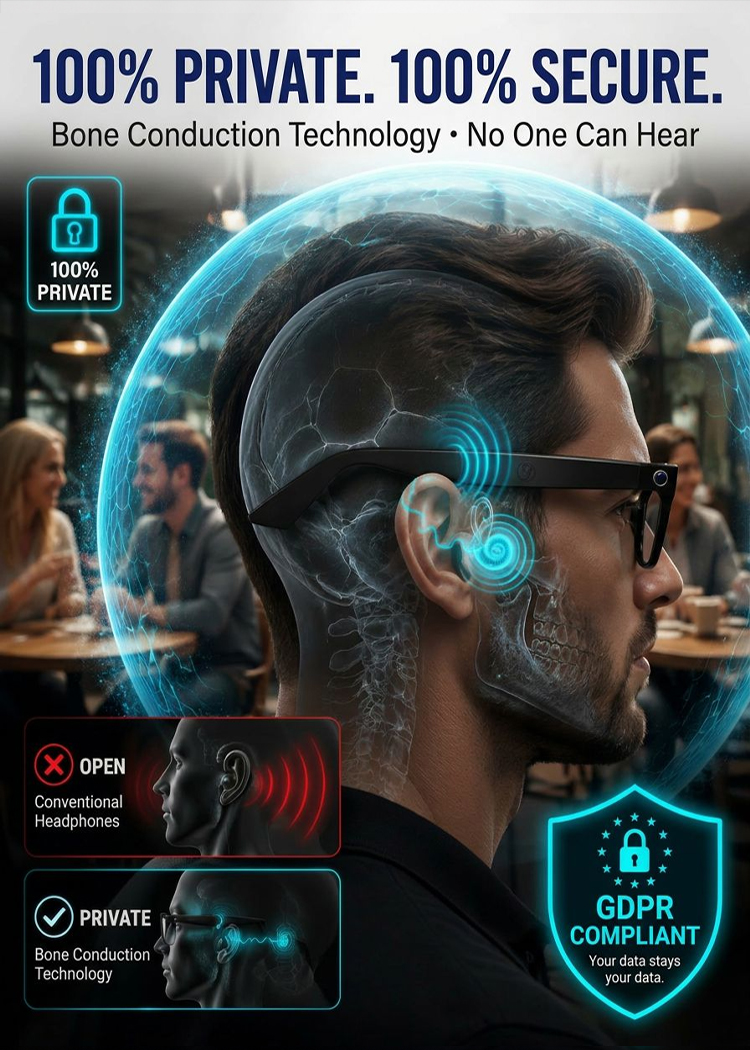 Smart Zoom Color-Changing Solar Real-Time AI Translation Glasses