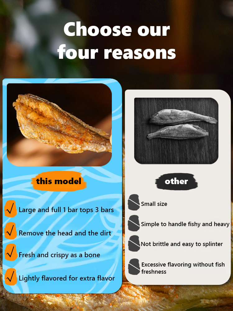 Ready-to-eat crispy yellow croaker🔥Low-temperature baked, high protein,👍 low fat, and crispy to perfection