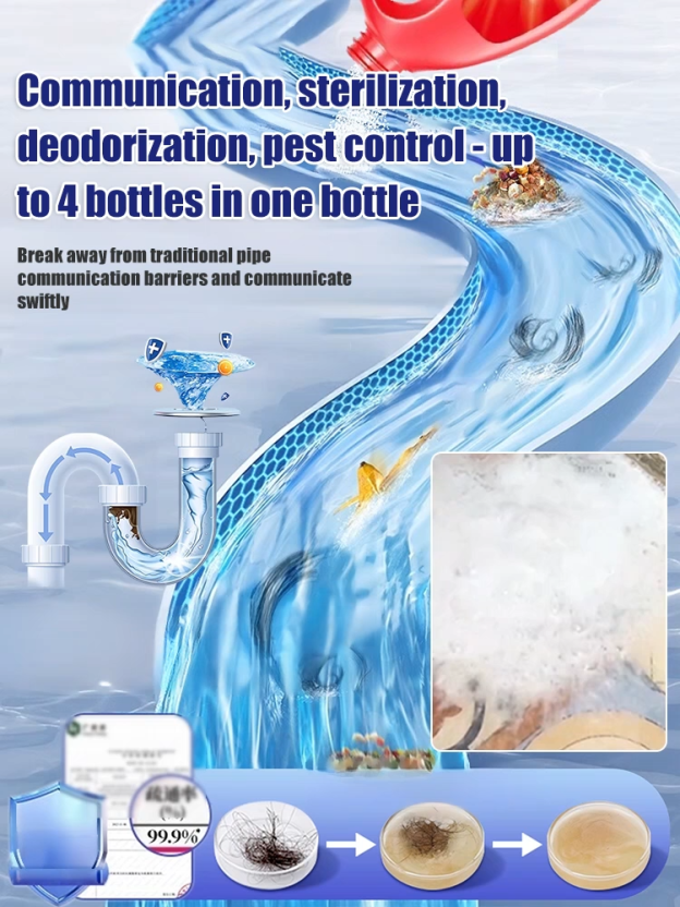 Powerful Dissolving and Deodorizing Drain Cleaner👍it can dissolve 99% of blockages