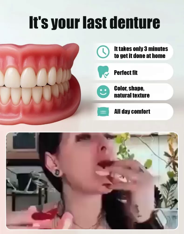 Dentures and Cosmetic Dental Kit⭐ Your Last Denture Set