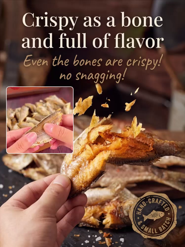 Whole Premium Yellow Croaker — Deep-Sea Wild Caught, Irresistibly Delicious🔋 High Protein & 0g Fat 🛡️ 30-Day Guarantee. Grab BOGO offer