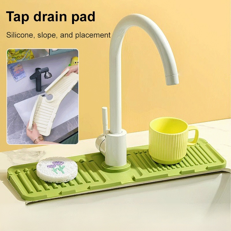 Faucet sink mat