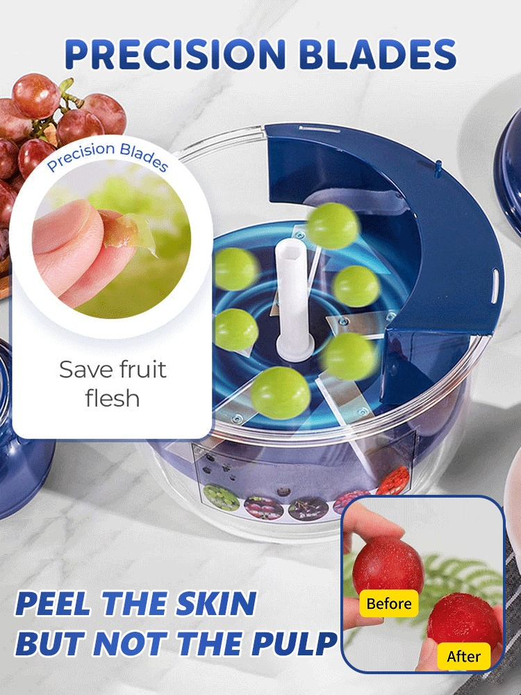 Portable automatic fruit peeler