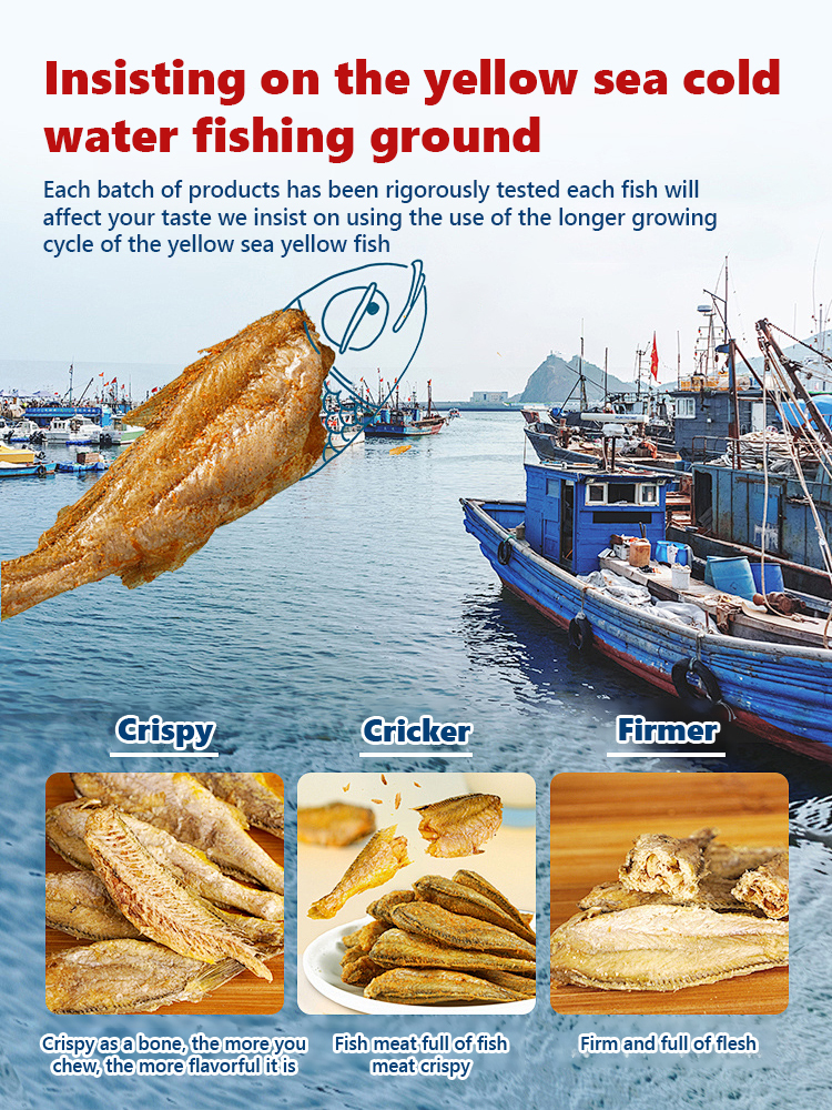 Ready-to-eat crispy yellow croaker🔥Low-temperature baked, high protein,👍 low fat, and crispy to perfection