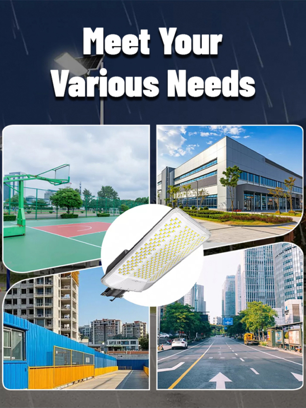 Waterproof and bright solar wide-angle garden light