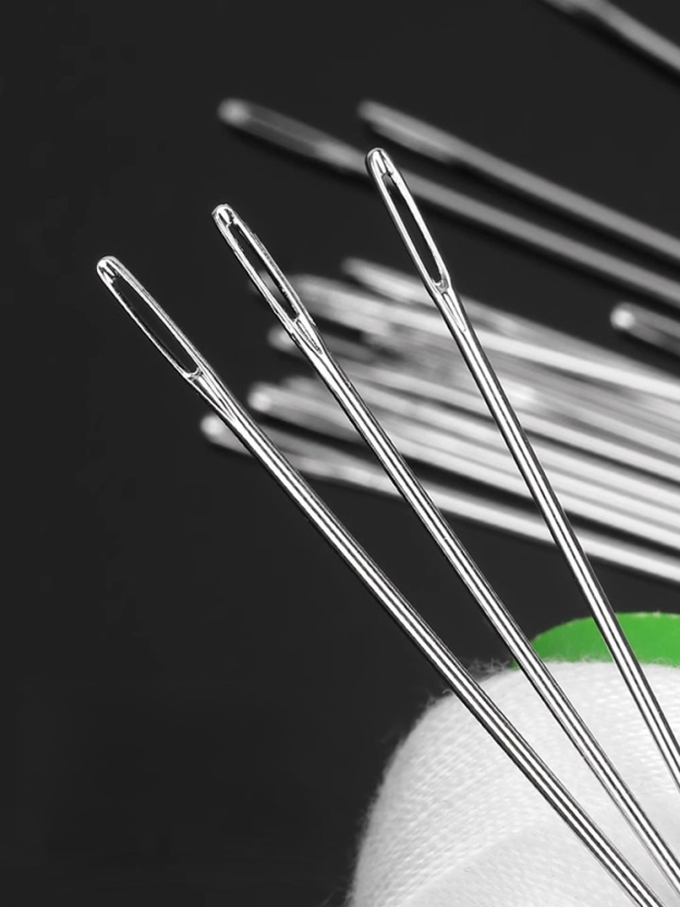 [Great Value 34-Piece Set] Large-Eye Steel Needle Sewing Tool Set