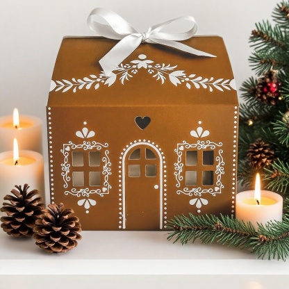 🎄2025 Christmas On Sale✨Gingerbread House Shaped Gift Box