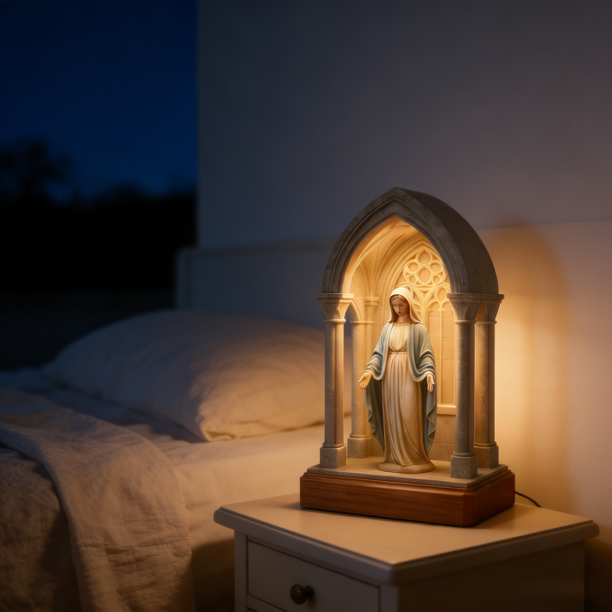 Handmade Catholic Devotional Night Light