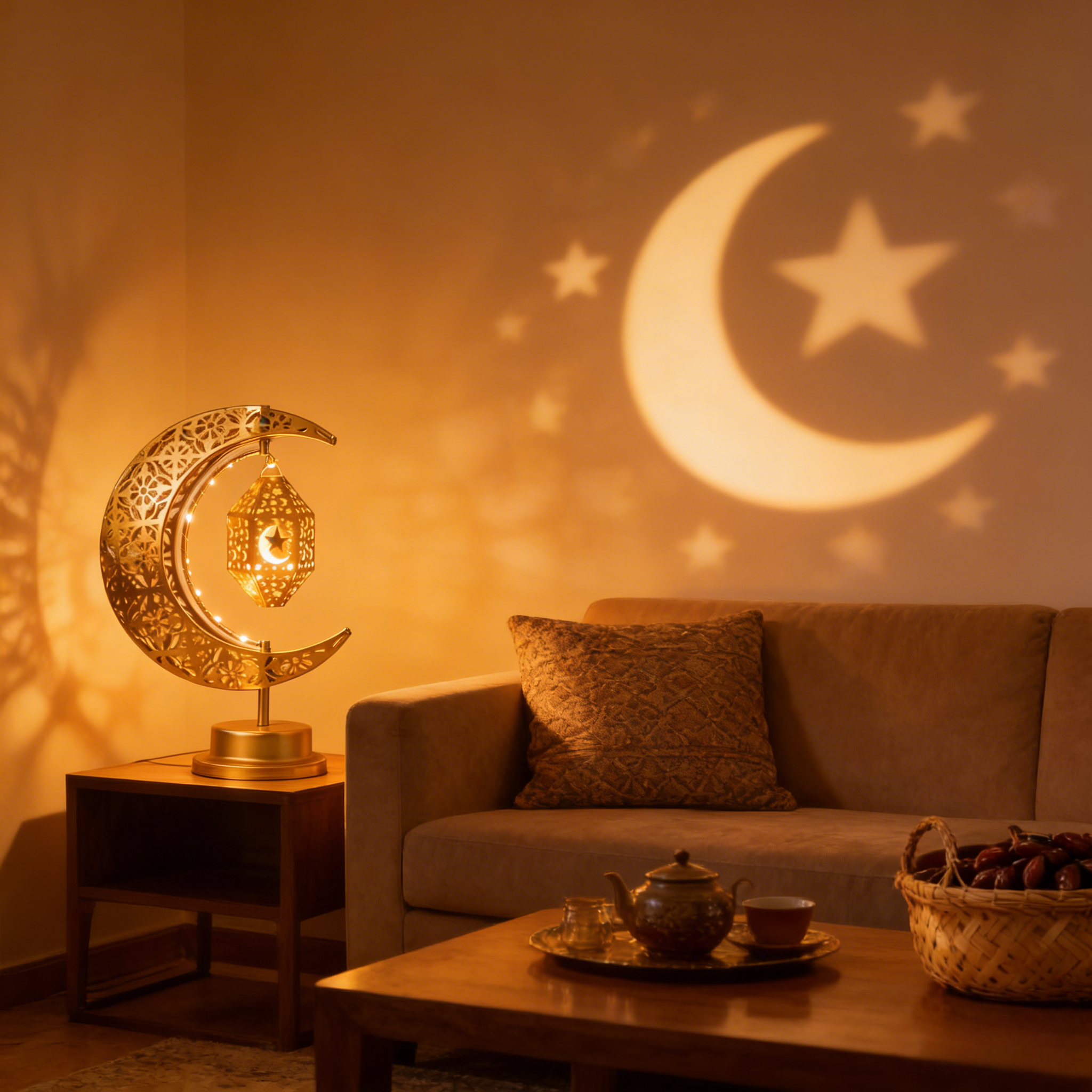  Ramadan Crescent Moon Lamp – A Soft Light for Meaningful Moments