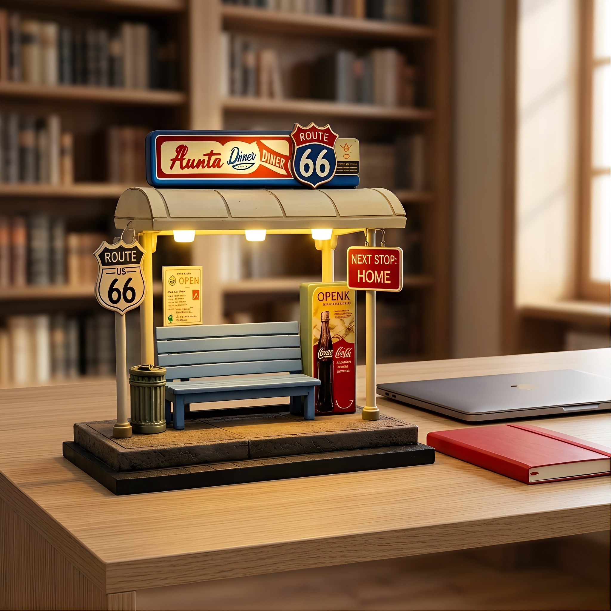 Route 66 Bus Stop Lamp