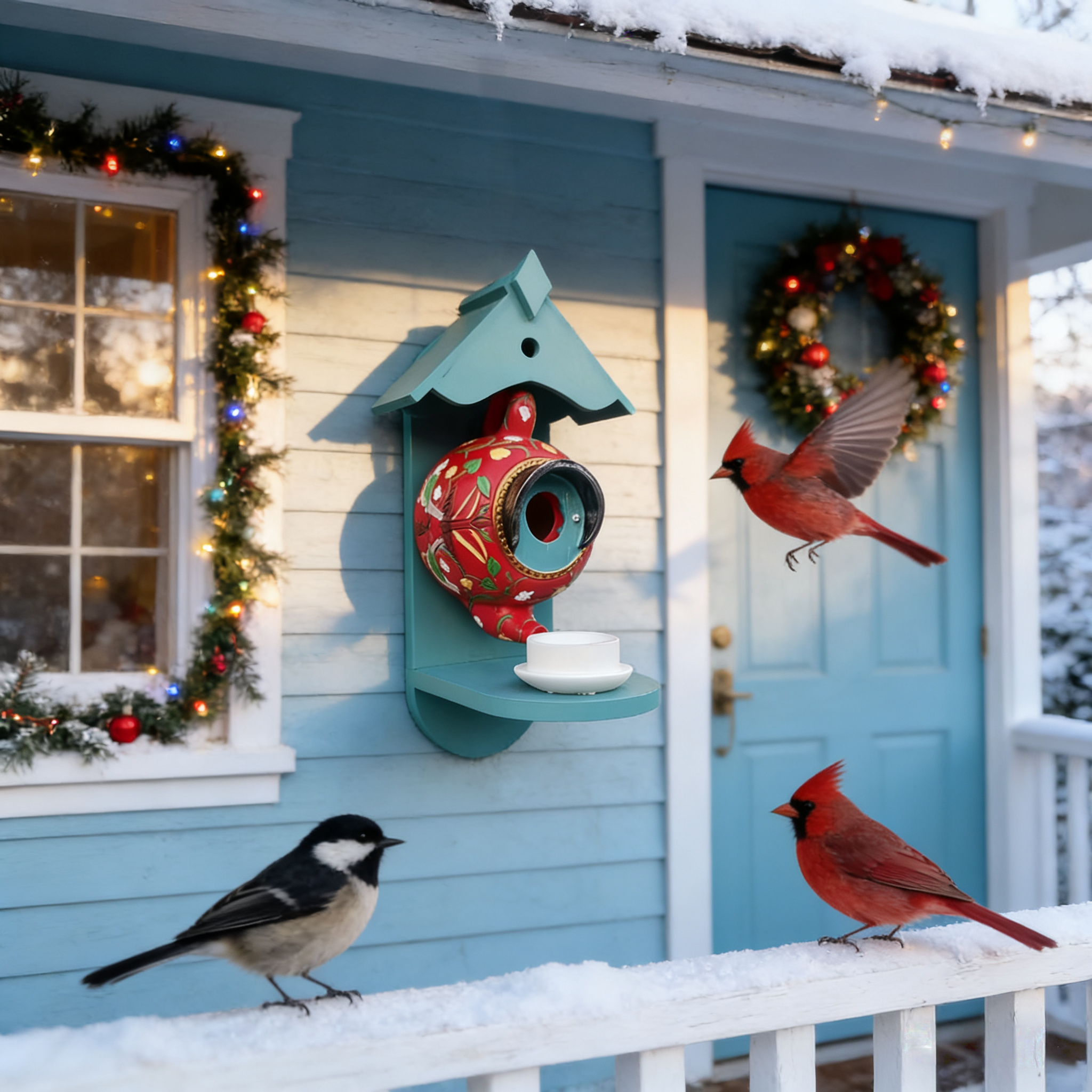Bird Feeders Teapot Bird Houses 