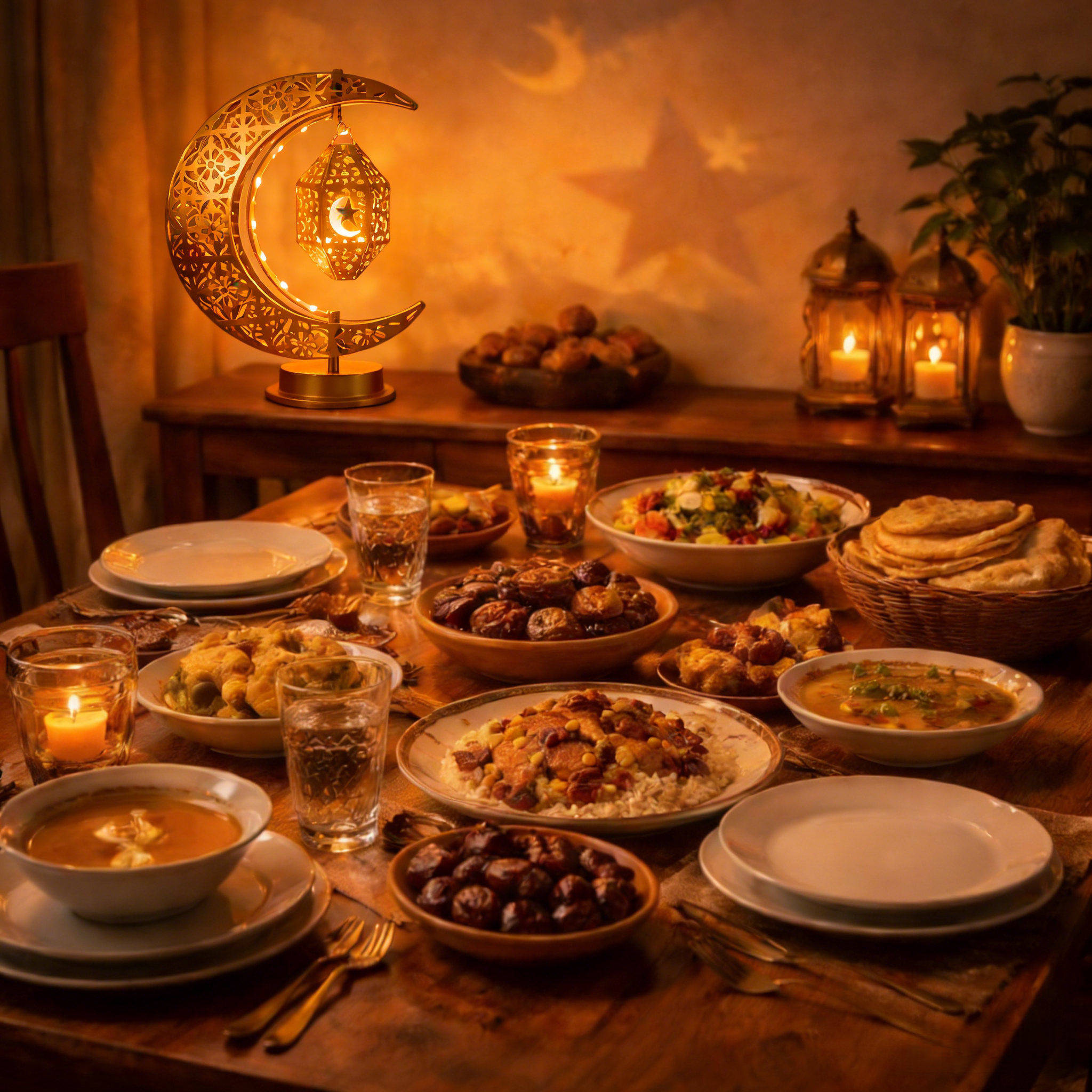  Ramadan Crescent Moon Lamp – A Soft Light for Meaningful Moments