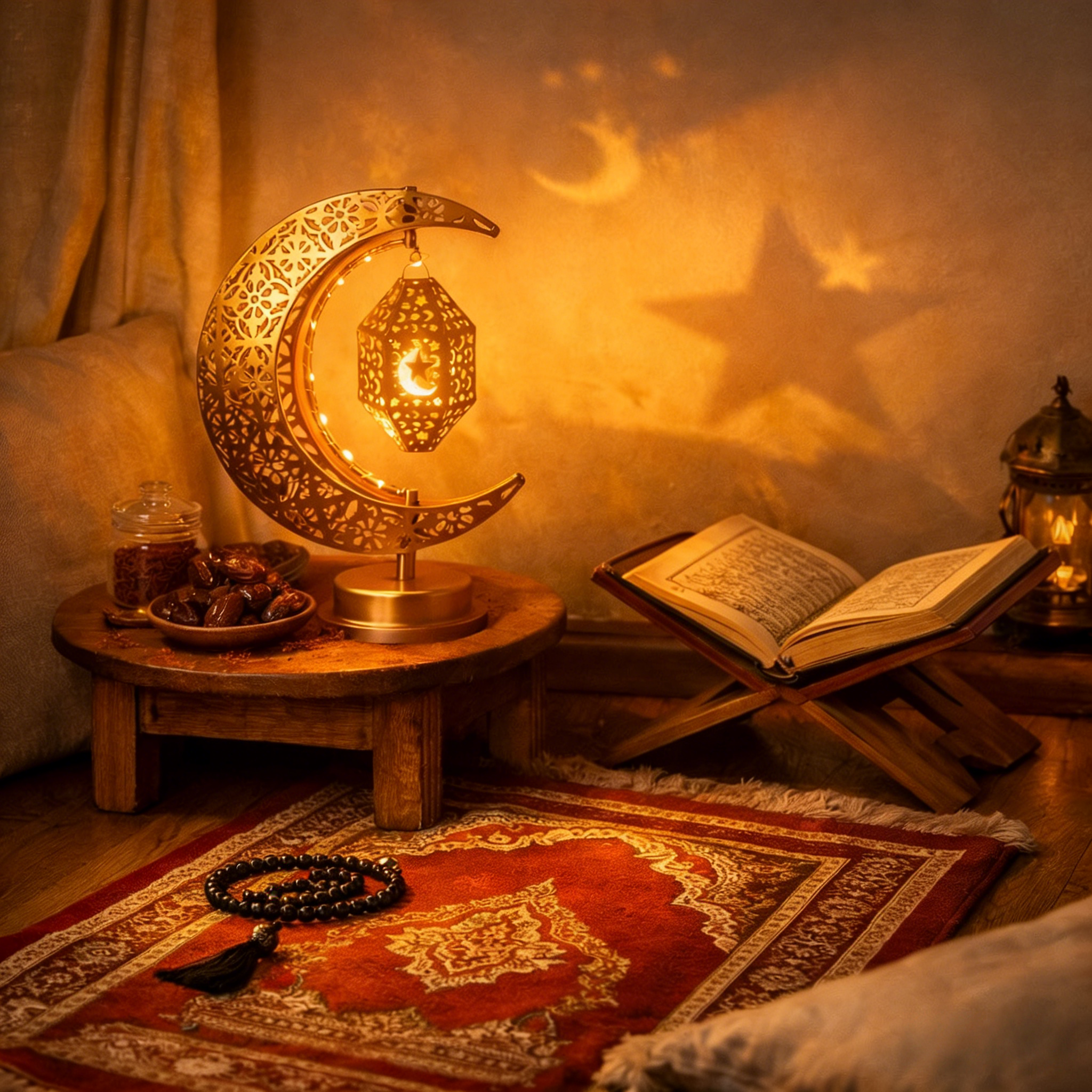  Ramadan Crescent Moon Lamp – A Soft Light for Meaningful Moments