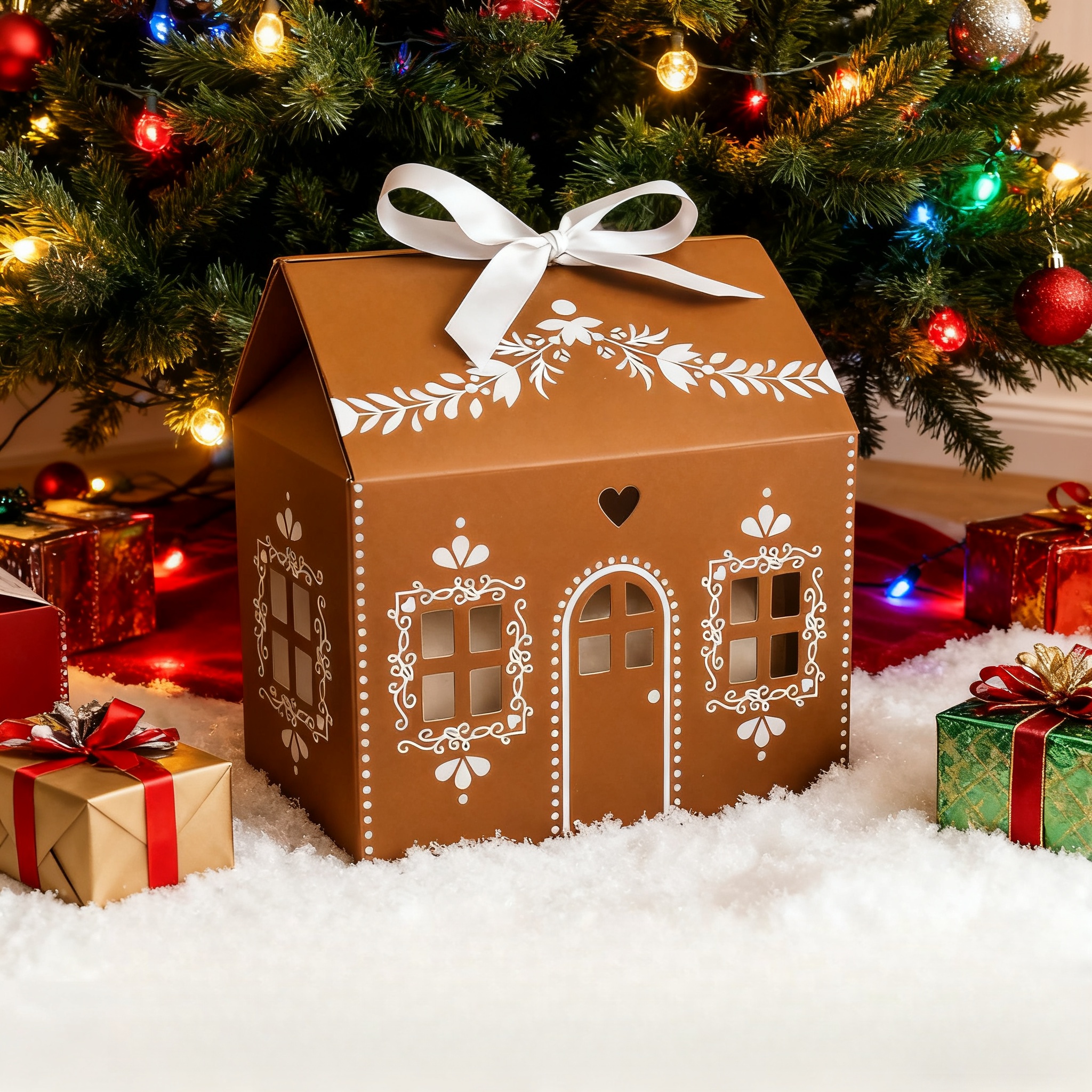 🎄2025 Christmas On Sale✨Gingerbread House Shaped Gift Box