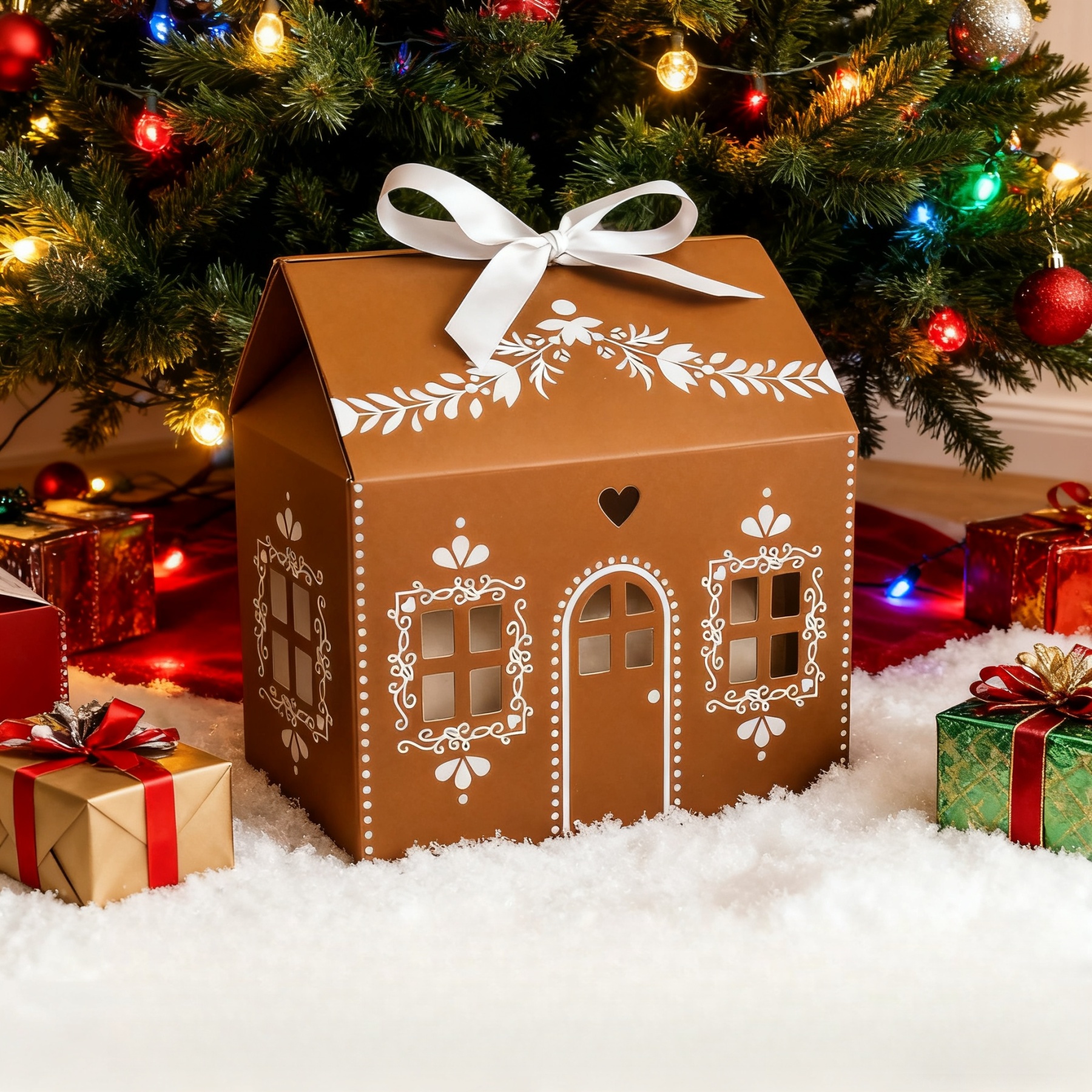 🎄2025 Christmas On Sale✨Gingerbread House Shaped Gift Box