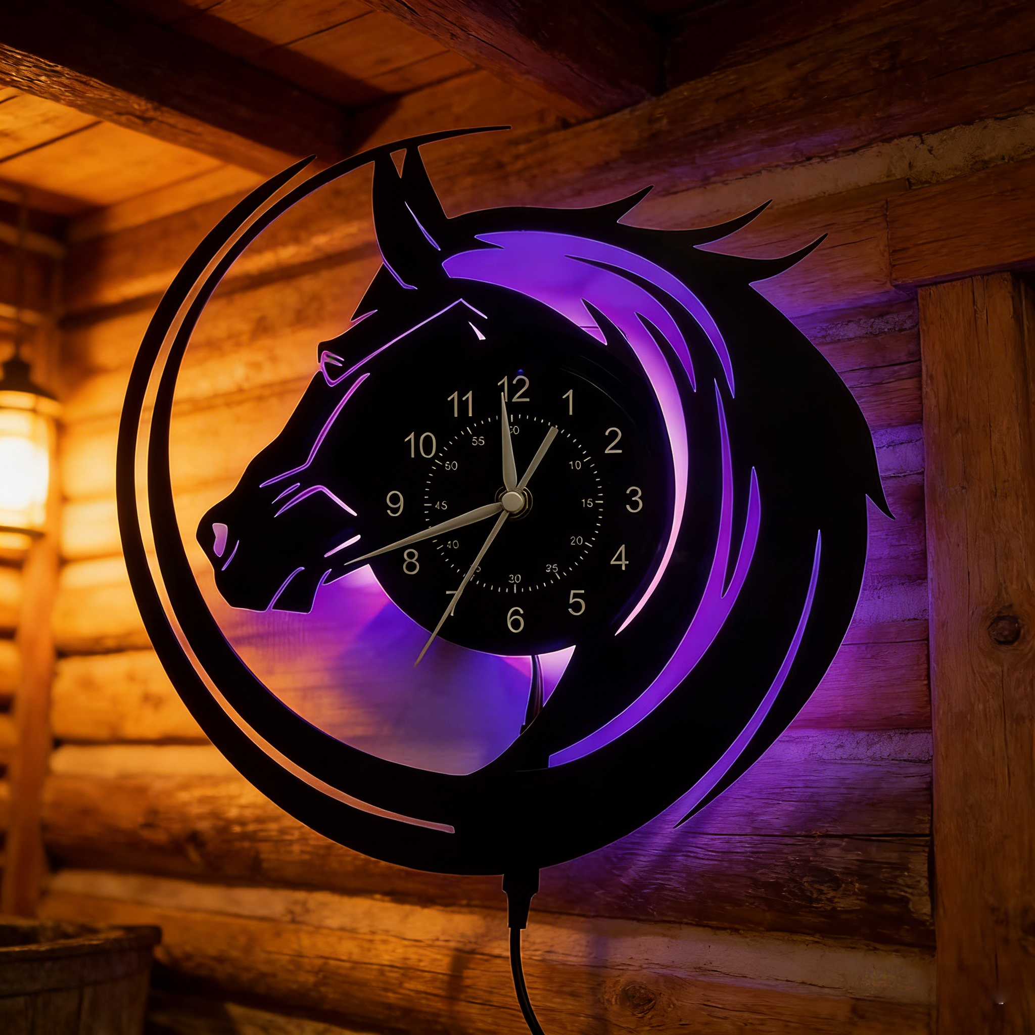 Wildlife Horse Wall Clock