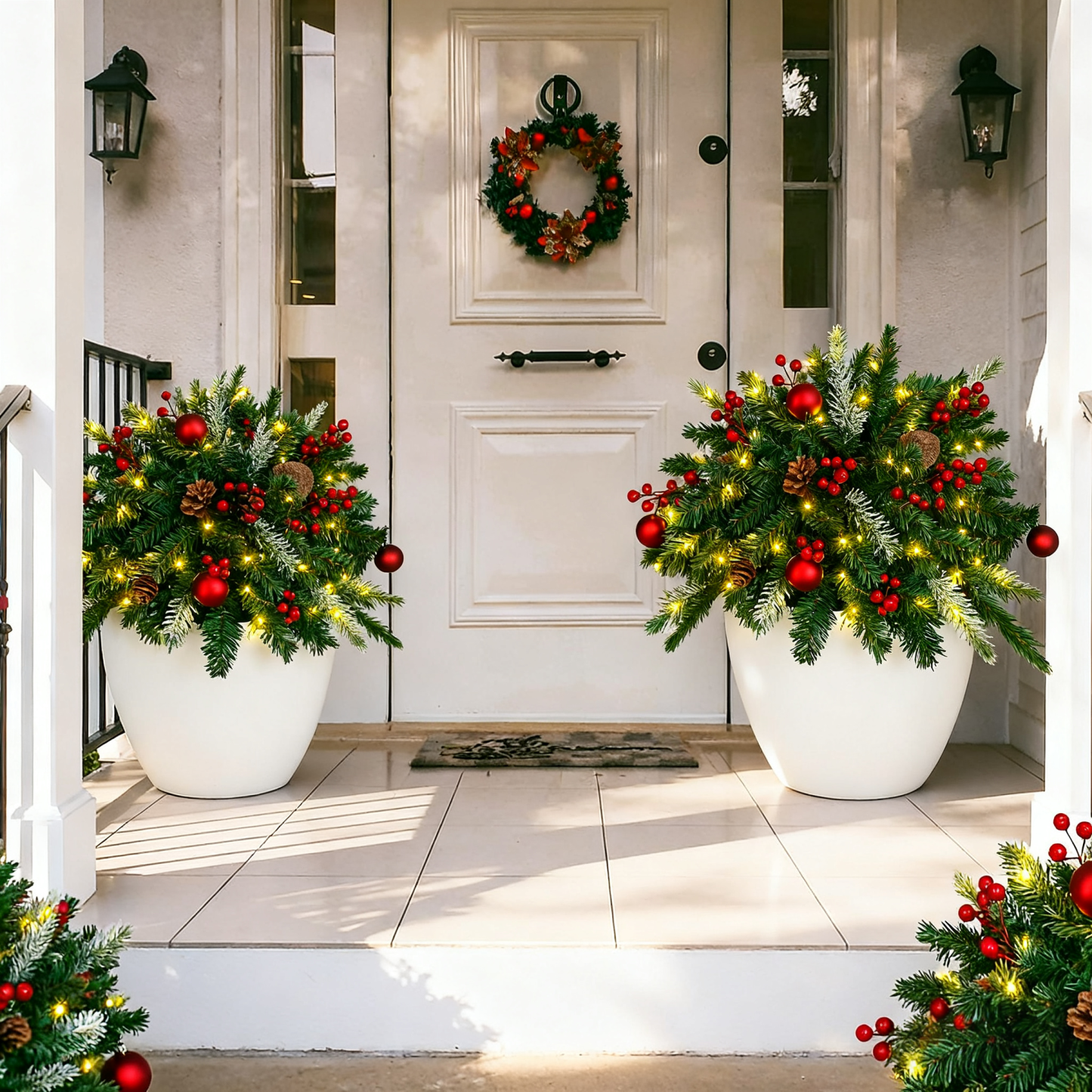 🎄Early Christmas Sale🔥Pre-lit Artificial Christmas Tree Urn Filler