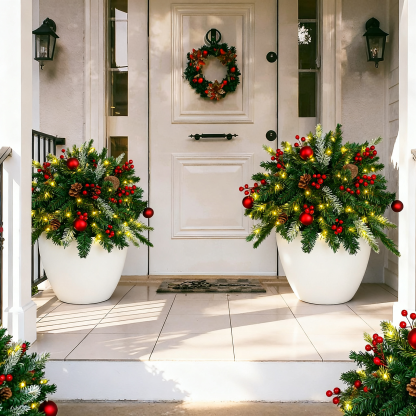 🎄Early Christmas Sale🔥Pre-lit Artificial Christmas Tree Urn Filler