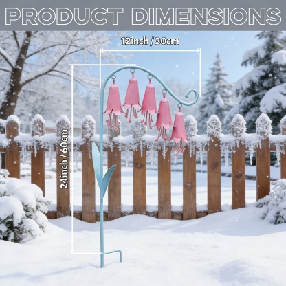 Lily of the Valley Metal Garden Stake Wind Chime