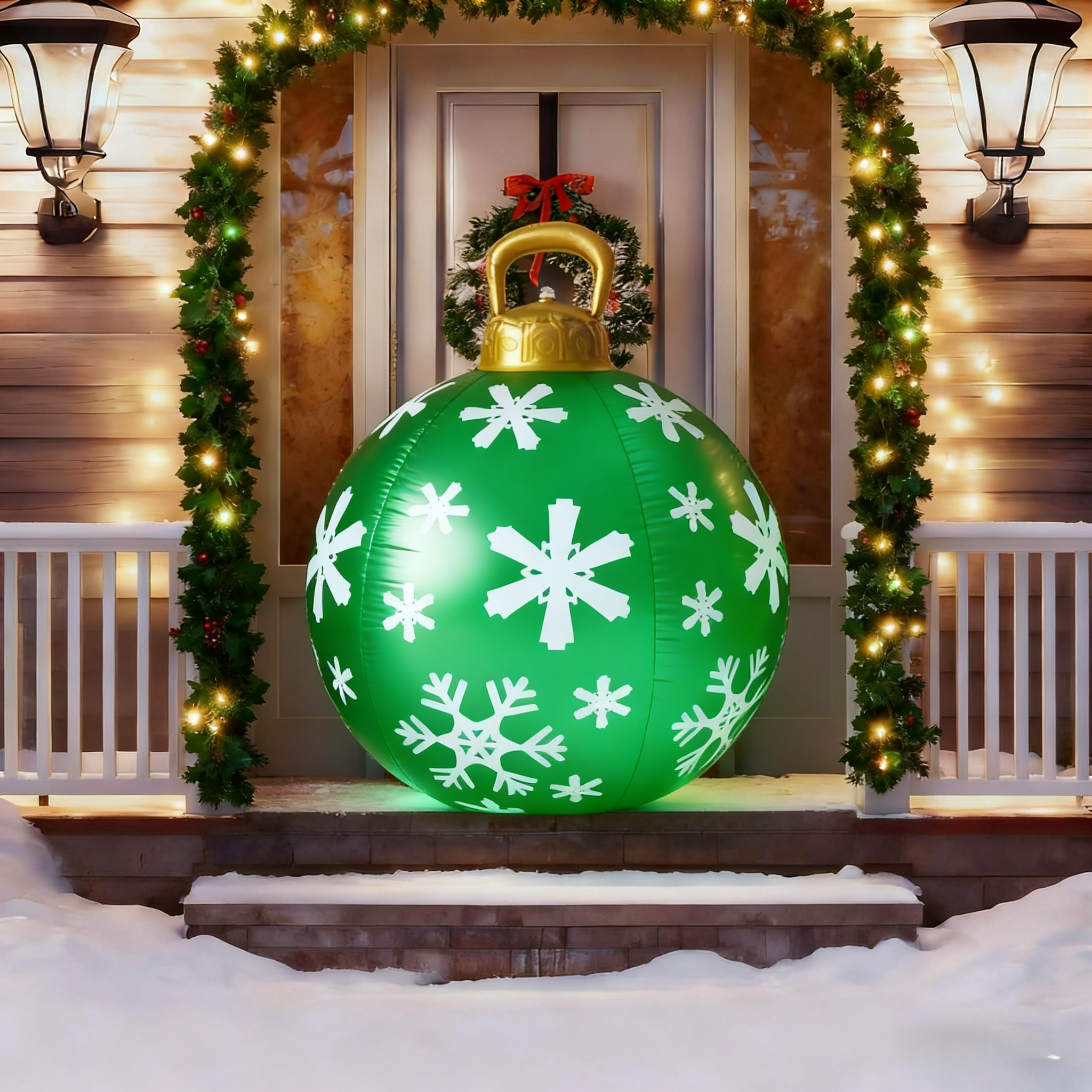 🎄2025 Christmas On Sale✨Giant PVC Inflatable Christmas Ball Ornaments