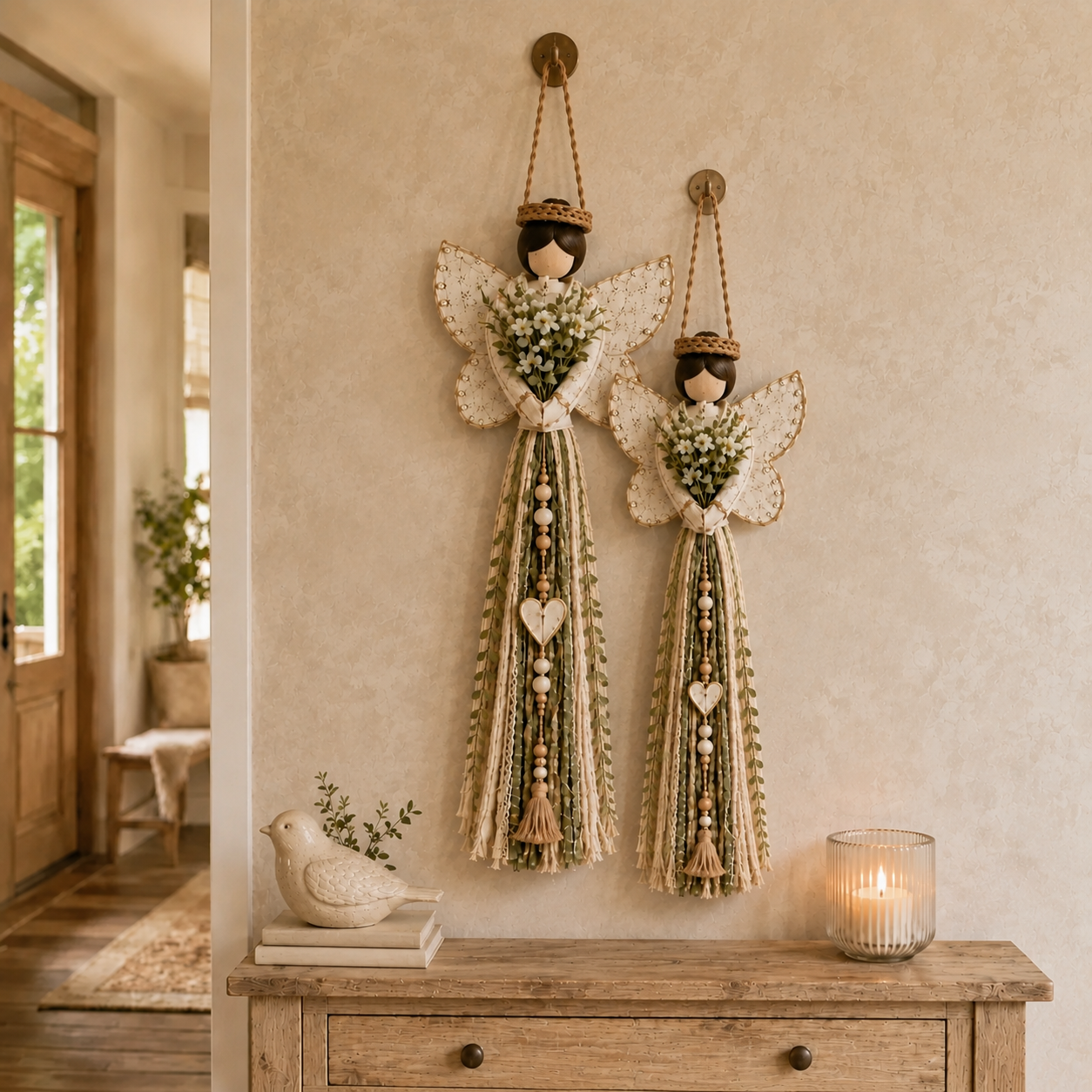 Grace In Bloom Angel Wall Hanging