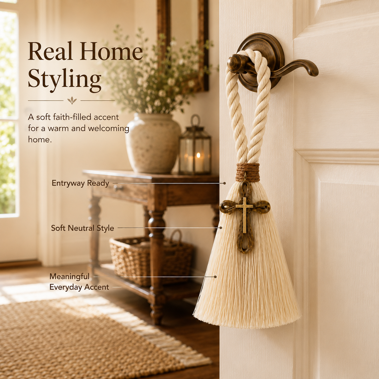 Faith & Home Cross Door Blessing Tassel