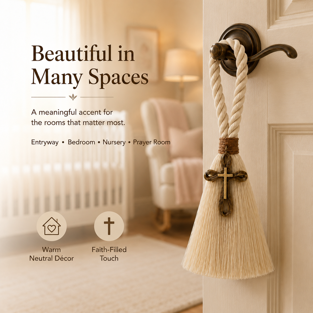 Faith & Home Cross Door Blessing Tassel