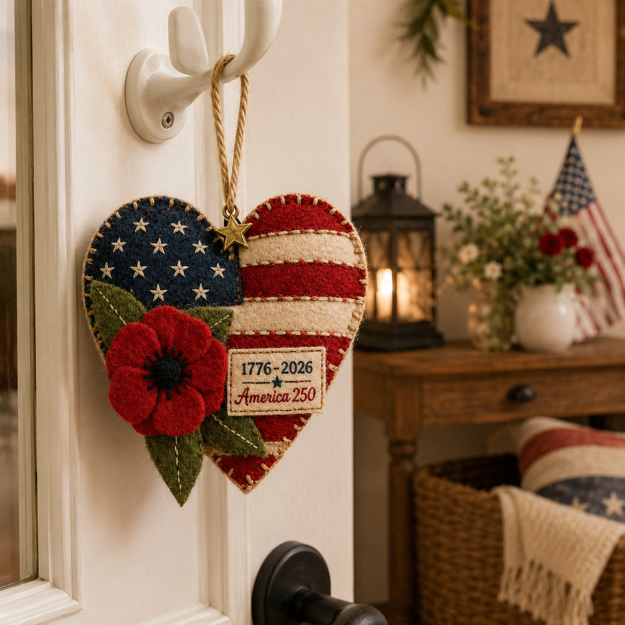 DIY Patriotic Poppy Cross Ornament Kit