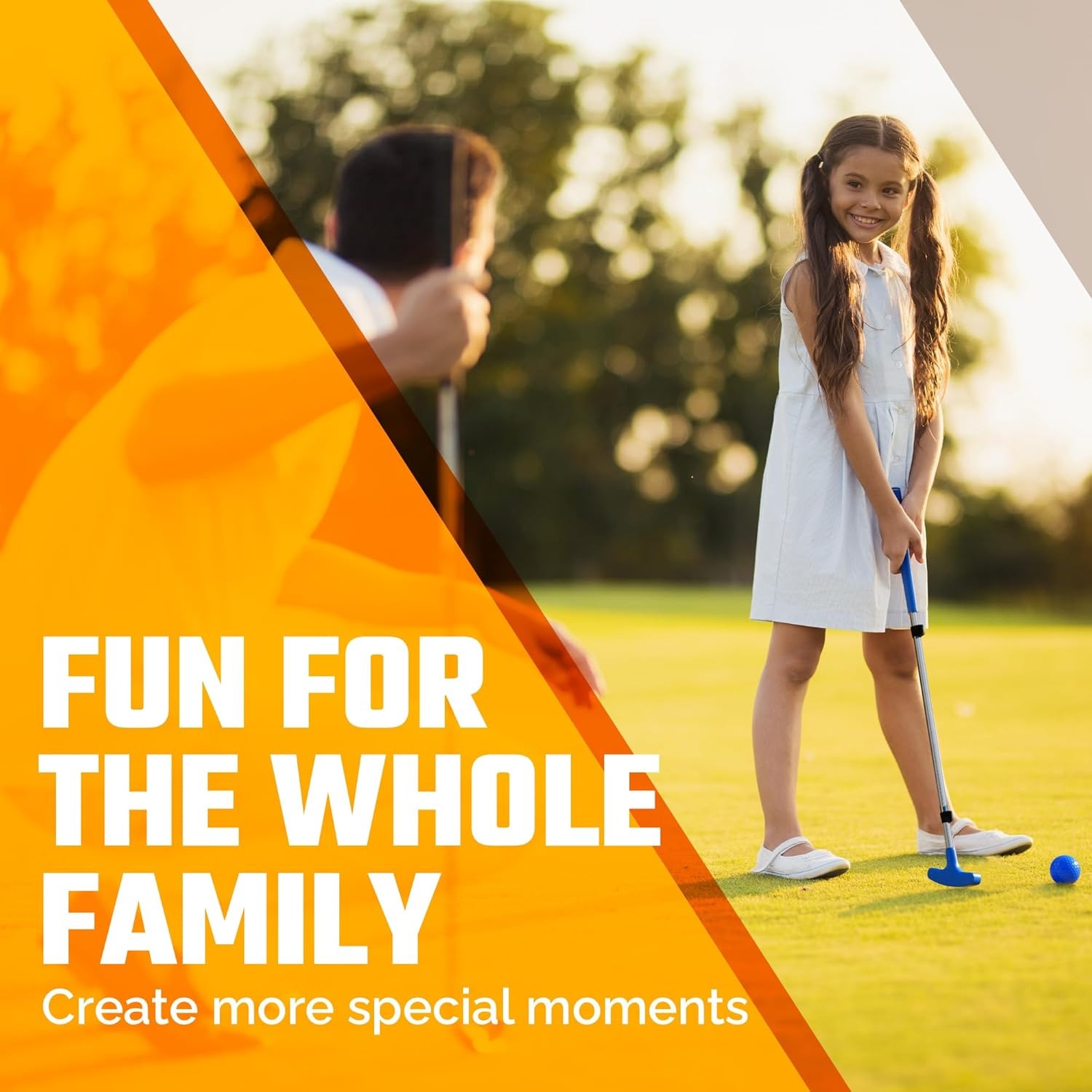 Extendable Shaft for Junior Golfers Includes 3 Balls ,Cup with Flag