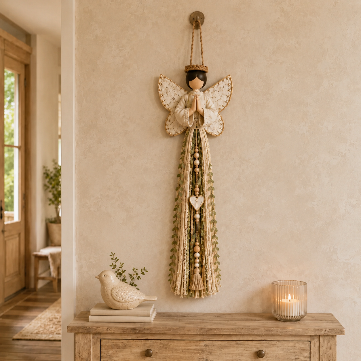 Grace In Bloom Angel Wall Hanging