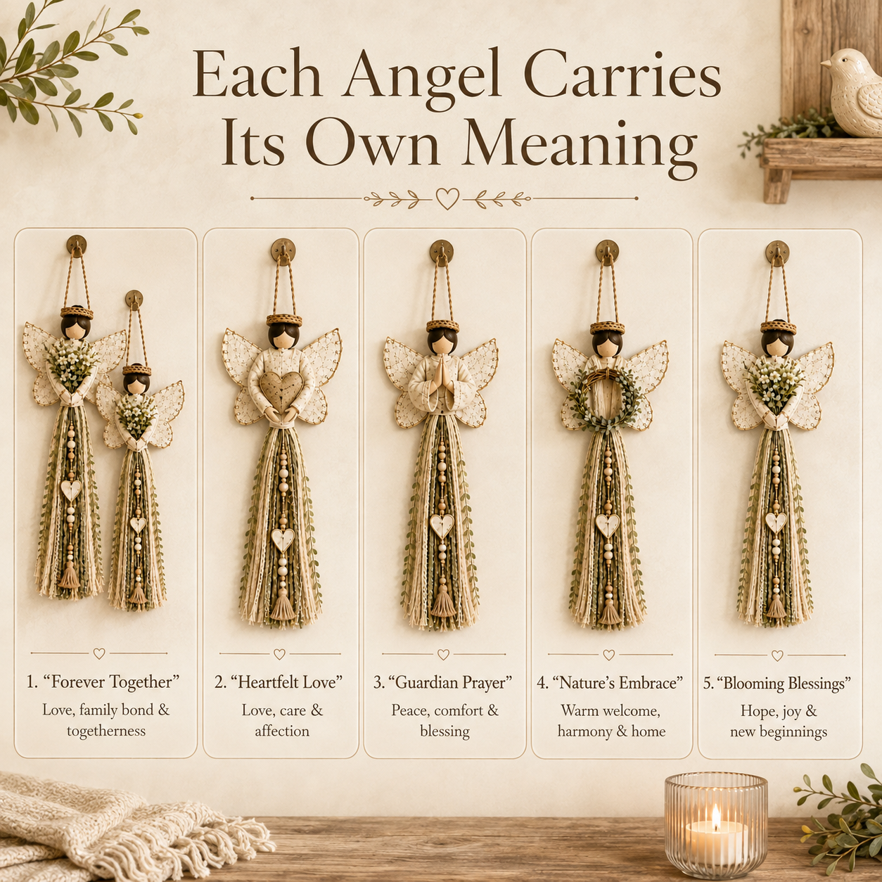 Grace In Bloom Angel Wall Hanging